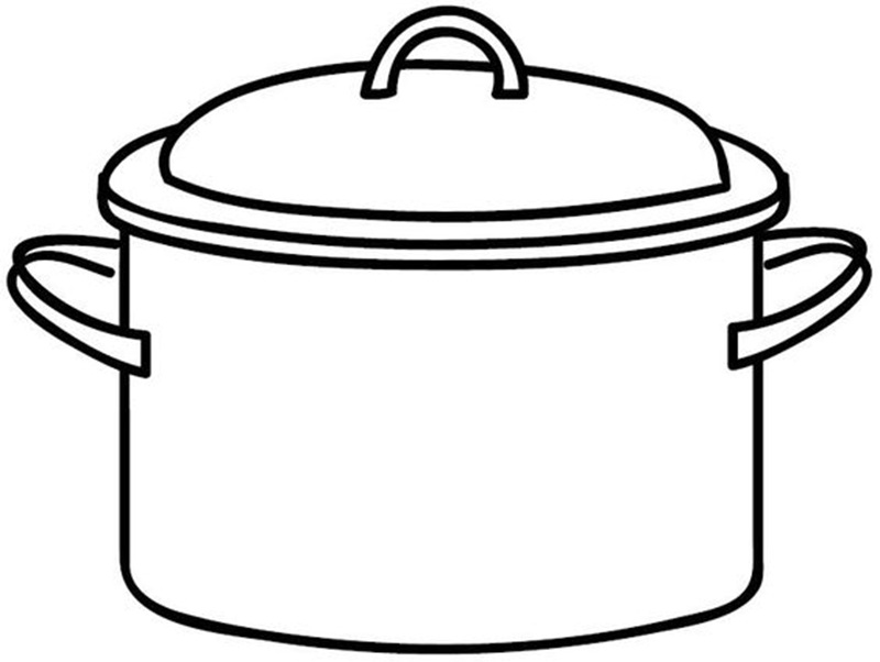 tranh tô màu cái nồi 38