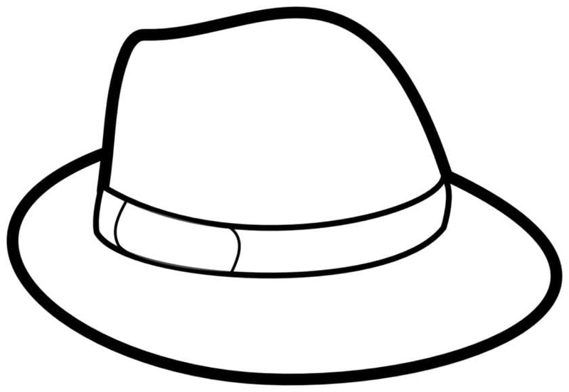 tranh tô màu cái nón 24