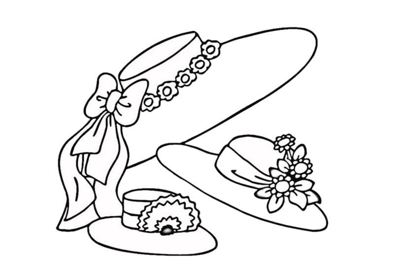 tranh tô màu cái nón 37