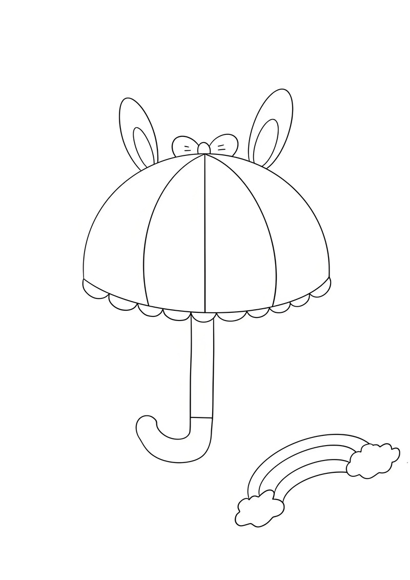 tranh tô màu cái ô 28