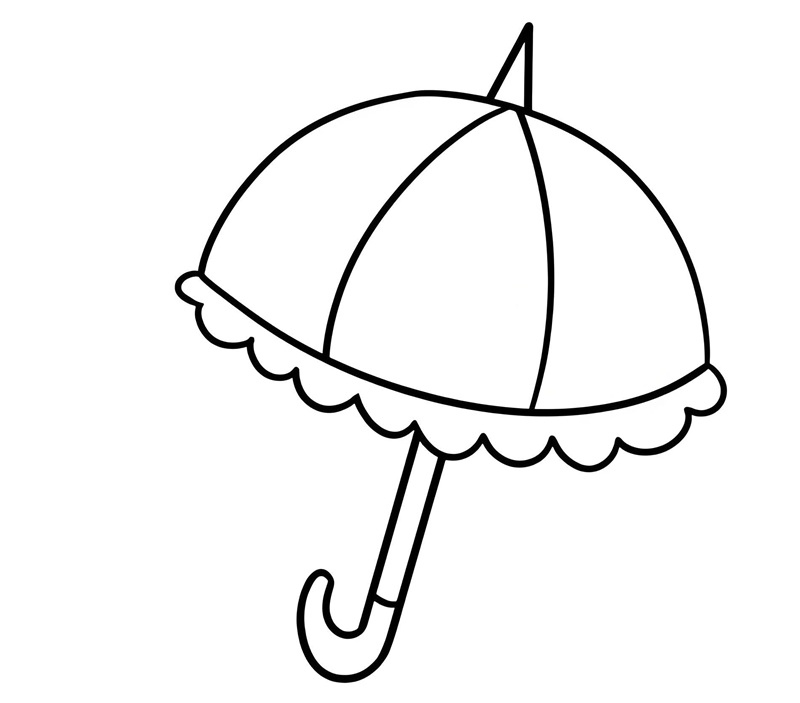 tranh tô màu cái ô 31