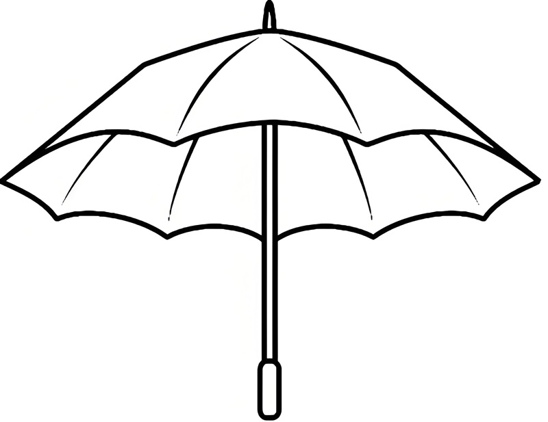 tranh tô màu cái ô 33