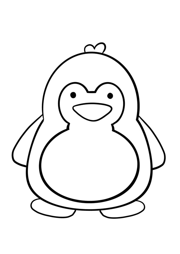 tranh tô màu chim cánh cụt 21