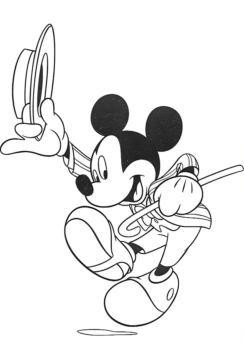 tranh tô màu chuột mickey 12