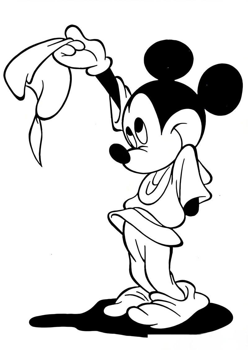 tranh tô màu chuột mickey 13