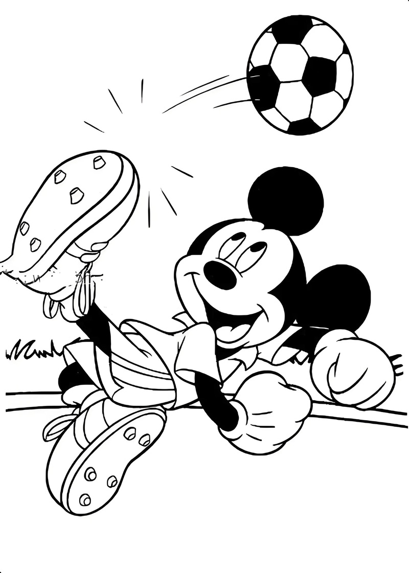 tranh tô màu chuột mickey 18