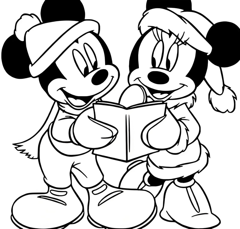 tranh tô màu chuột mickey 19