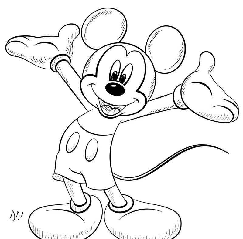 tô màu chuột mickey 2