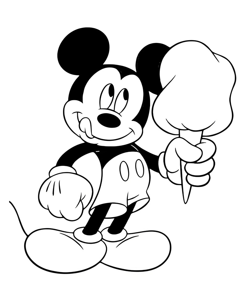 tranh tô màu chuột mickey 20