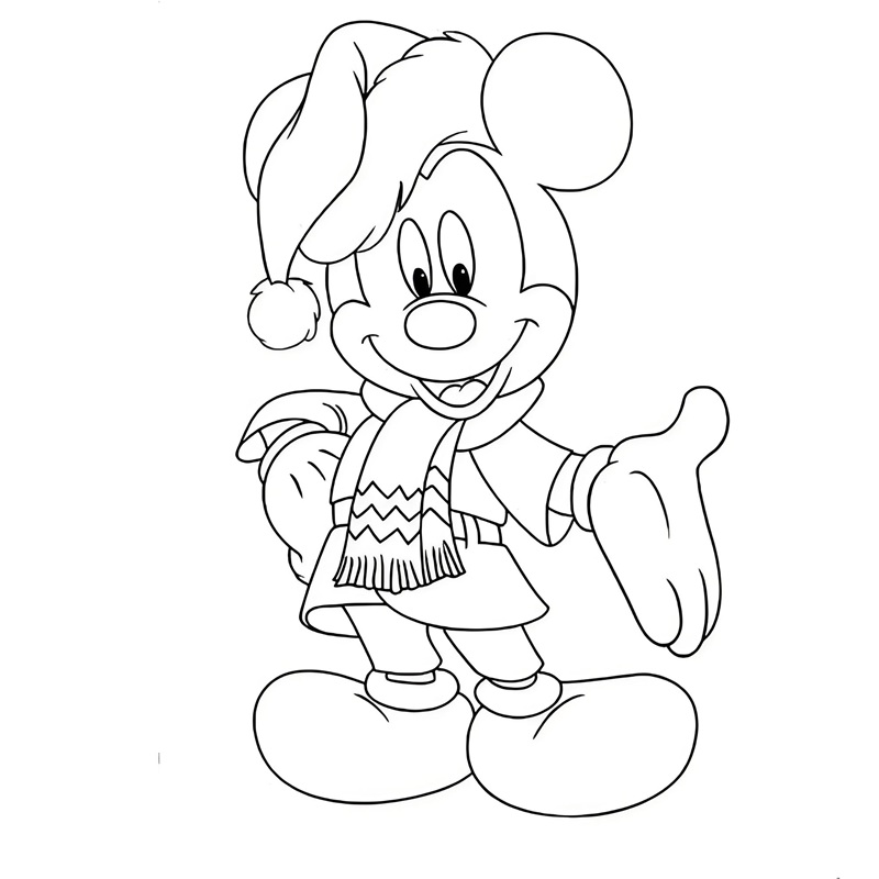 tranh tô màu chuột mickey 26