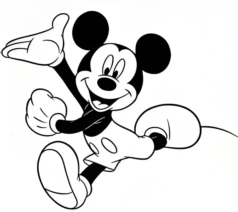 tranh tô màu chuột mickey 27