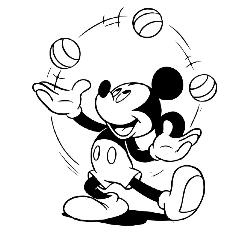 tranh tô màu chuột mickey 29