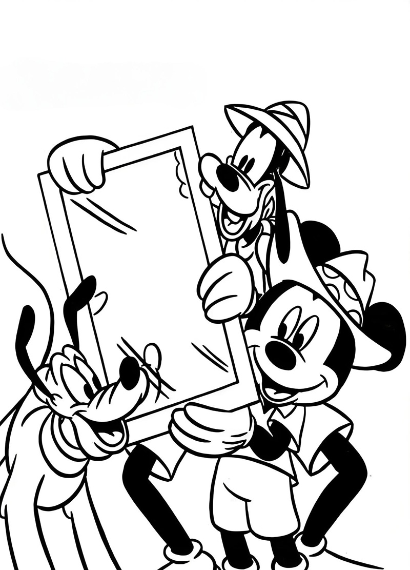 tranh tô màu chuột mickey 30