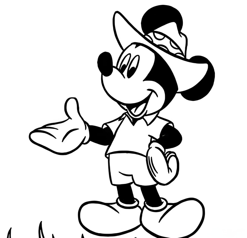 tranh tô màu chuột mickey 33