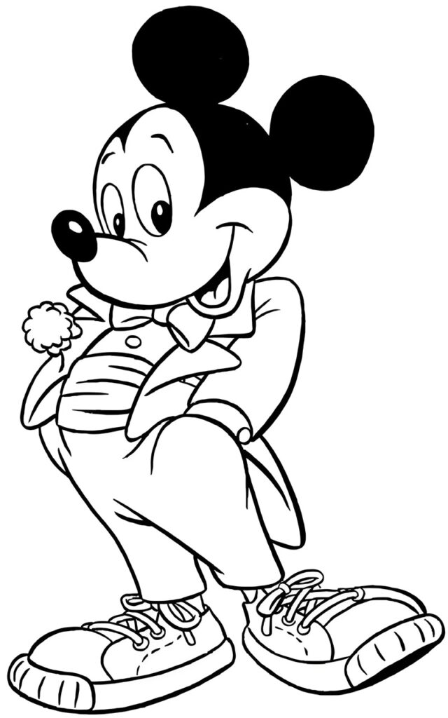 tranh tô màu chuột mickey