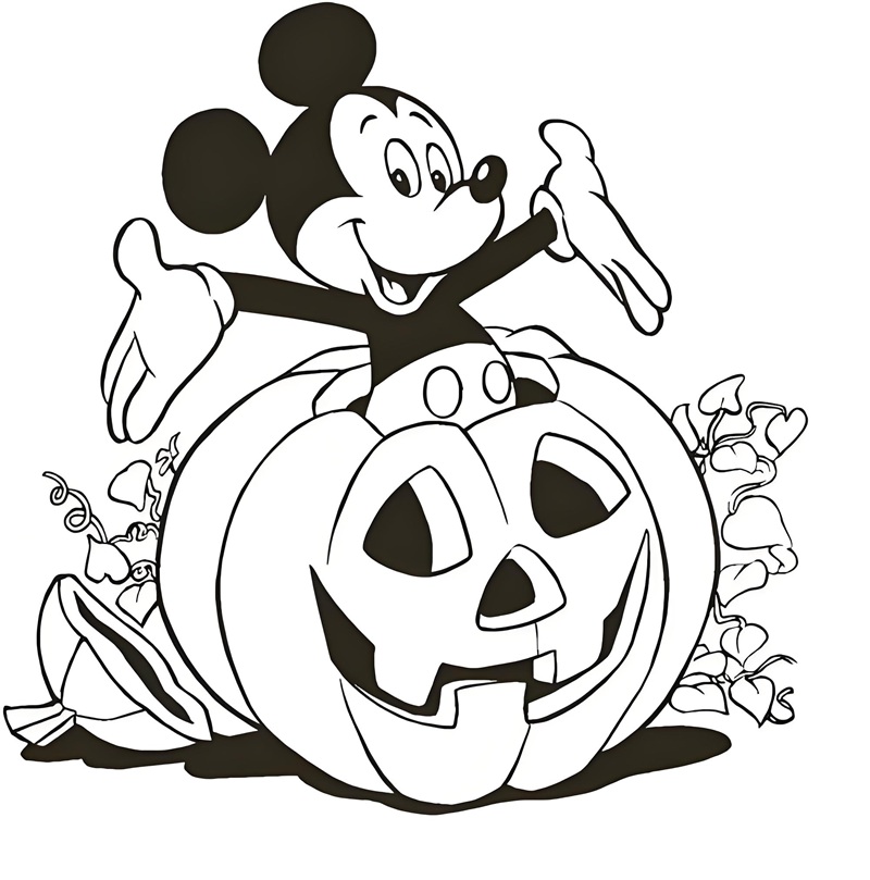 tranh tô màu chuột mickey 35
