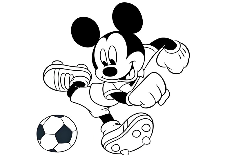 tranh tô màu chuột mickey 38