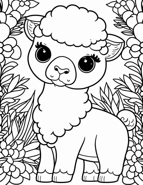 on cừu tô màu 30