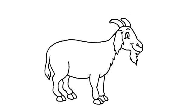 tranh tô màu con dê 26