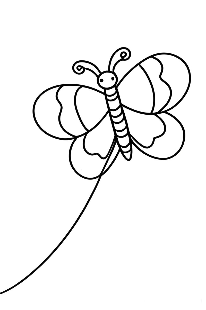 tranh tô màu con diều 27
