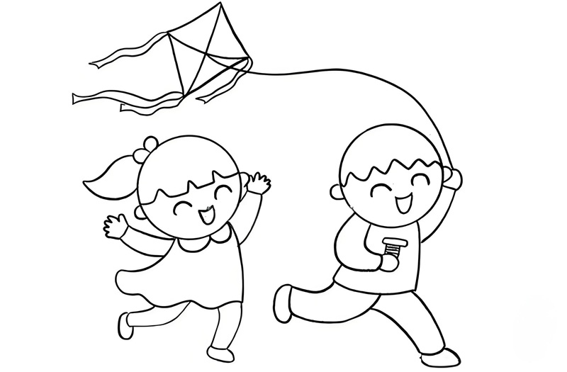 tranh tô màu con diều 30