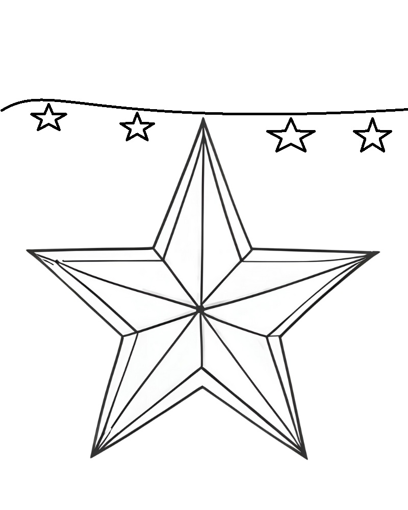 tô màu đèn ông sao 2