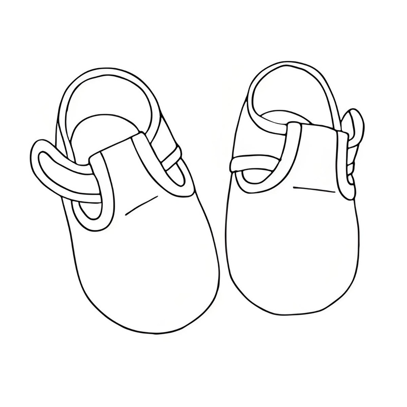 tranh tô màu đôi giày 13