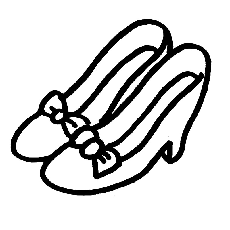 tranh tô màu đôi giày 15