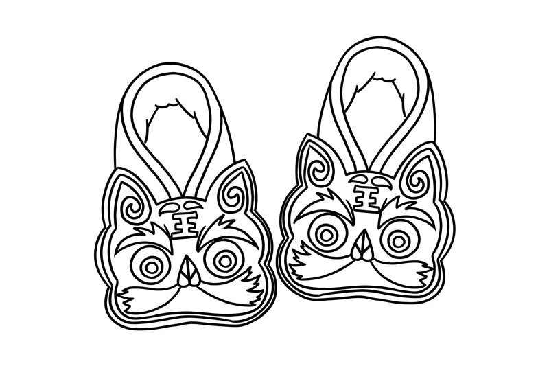 tranh tô màu đôi giày 38