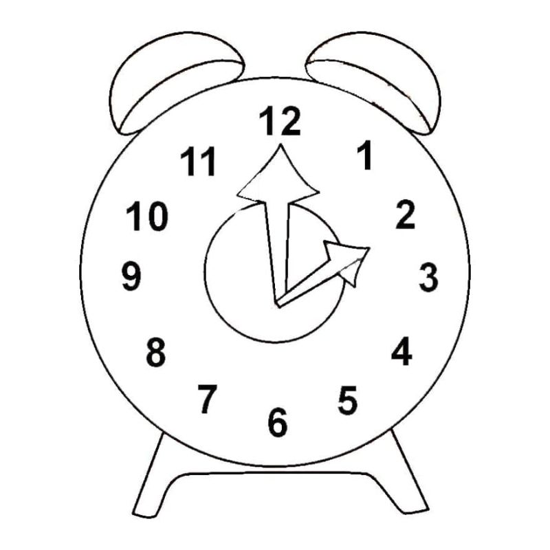 tô màu đồng hồ 1