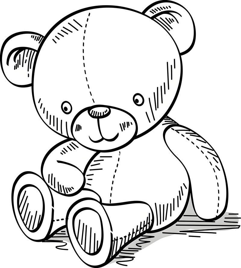 tô màu gấu bông 10