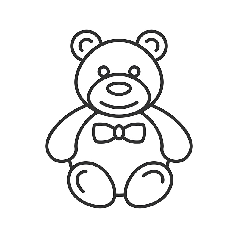 tô màu gấu bông 25