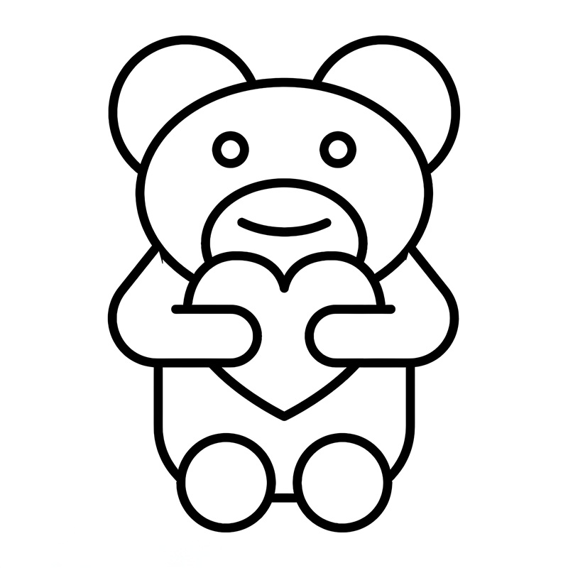 tô màu gấu bông 33