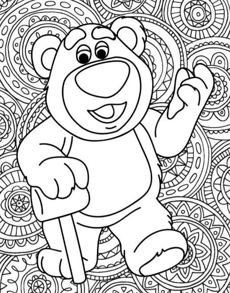 tô màu gấu dâu 21