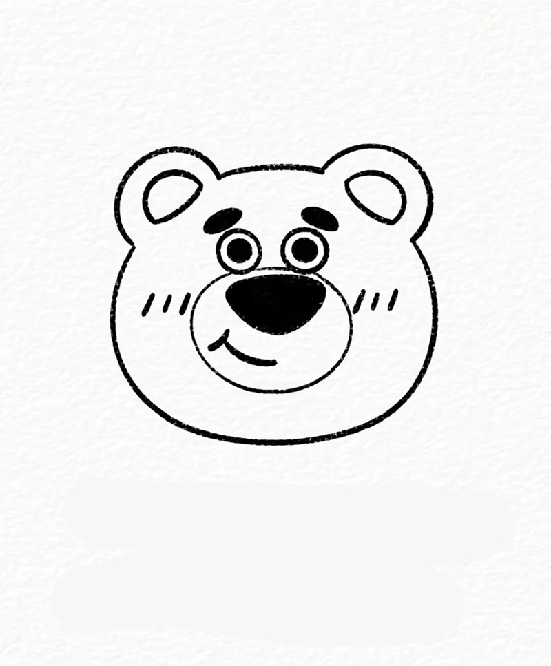 tô màu gấu dâu 4