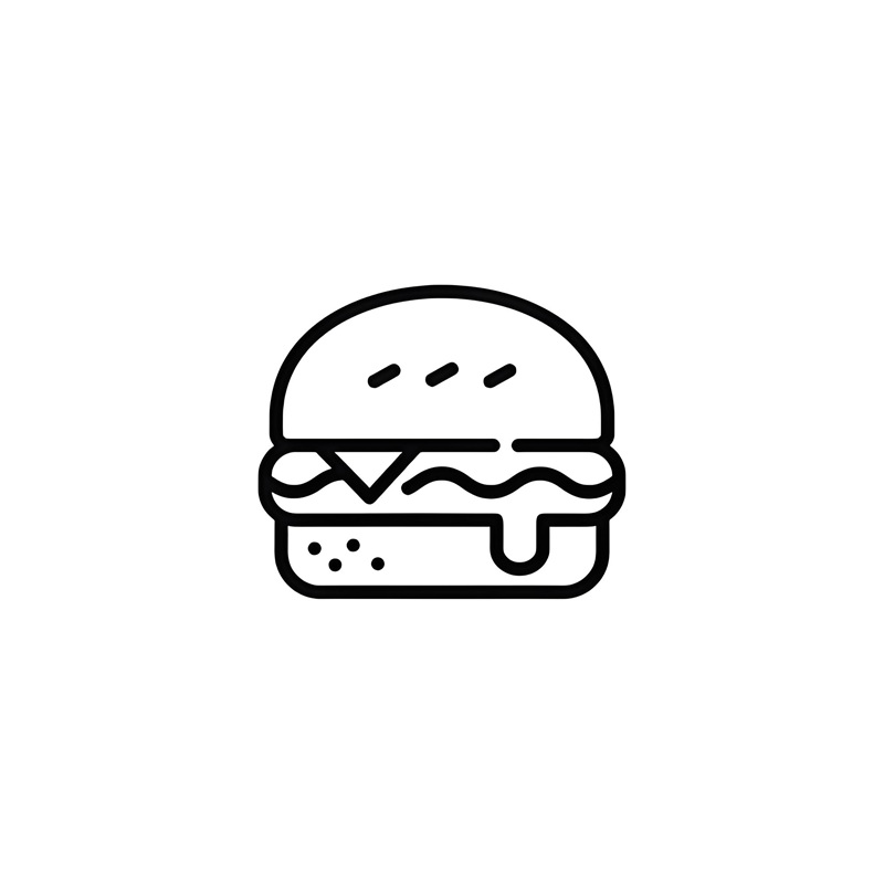 tranh tô màu hamburger 19