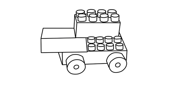 tranh tô màu lego 18