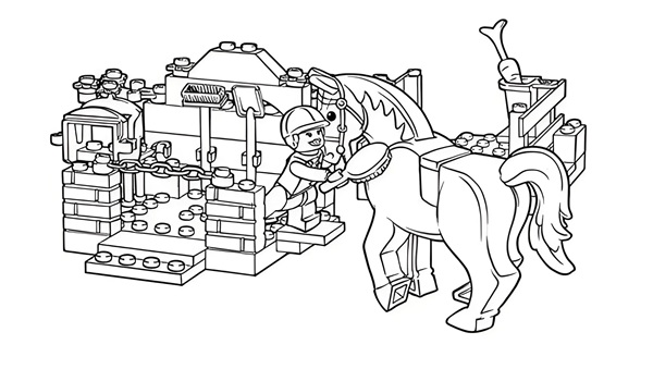 tranh tô màu lego 19