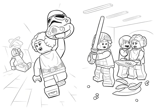 tranh tô màu lego 20