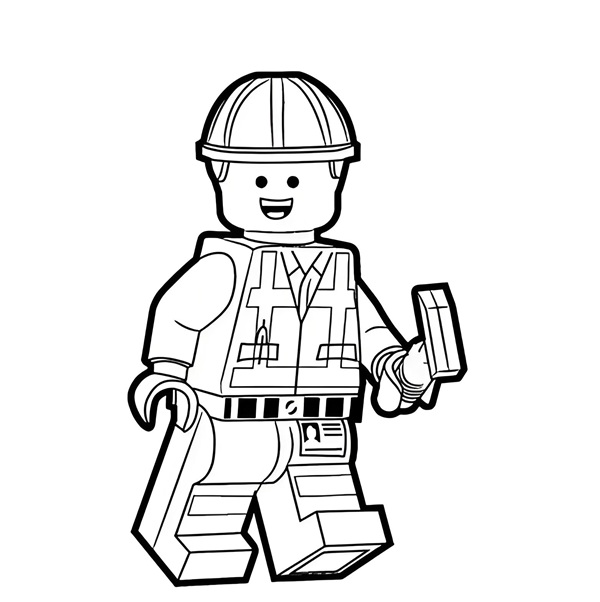 tranh tô màu lego 25