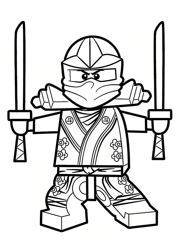 tranh tô màu lego 28