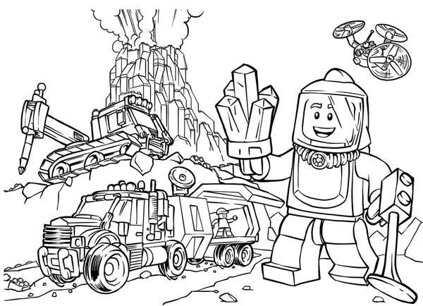 tranh tô màu lego 32