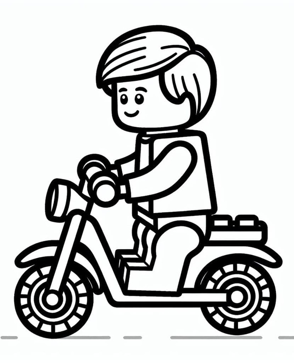 tranh tô màu lego 38 
