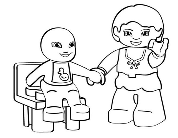 tranh tô màu lego 39
