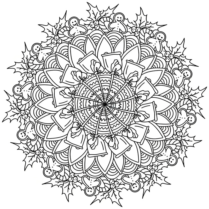 tranh tô màu mandala 11
