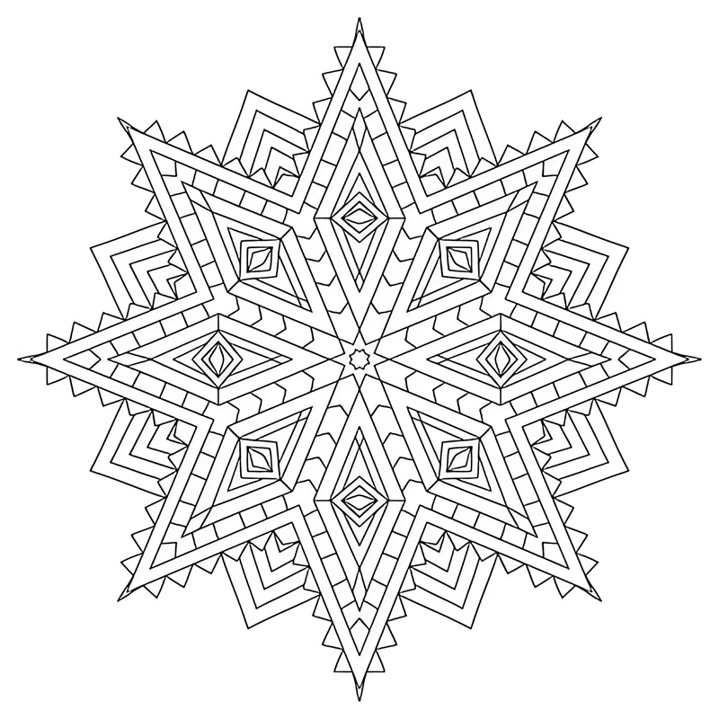 tranh tô màu mandala 14