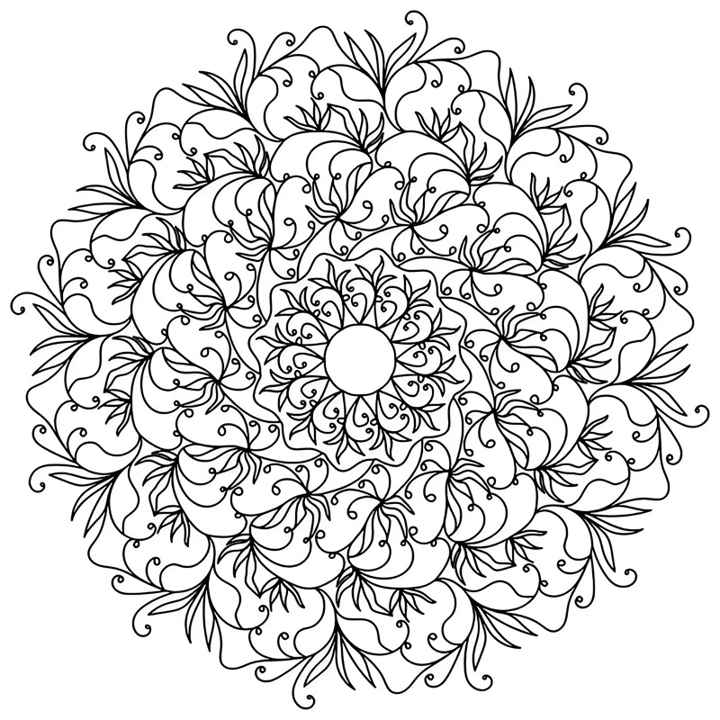 tranh tô màu mandala 18