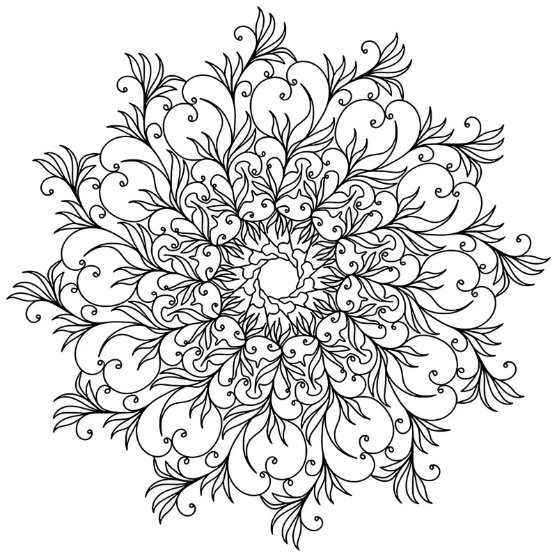 tranh tô màu mandala 20
