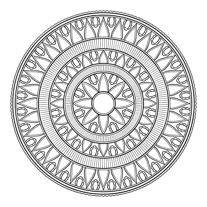 tranh tô màu mandala 21