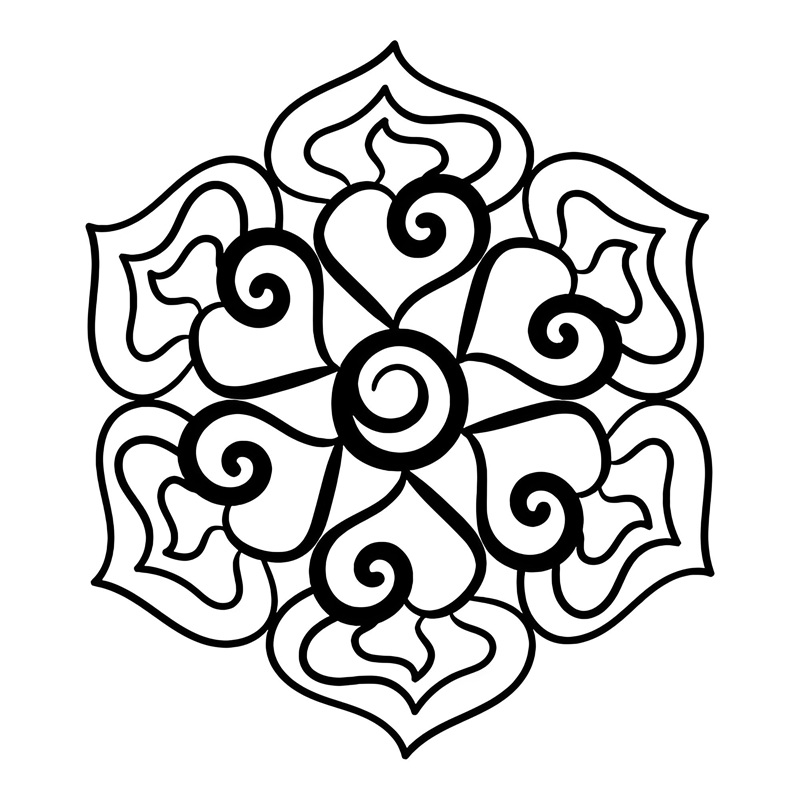 tranh tô màu mandala 22